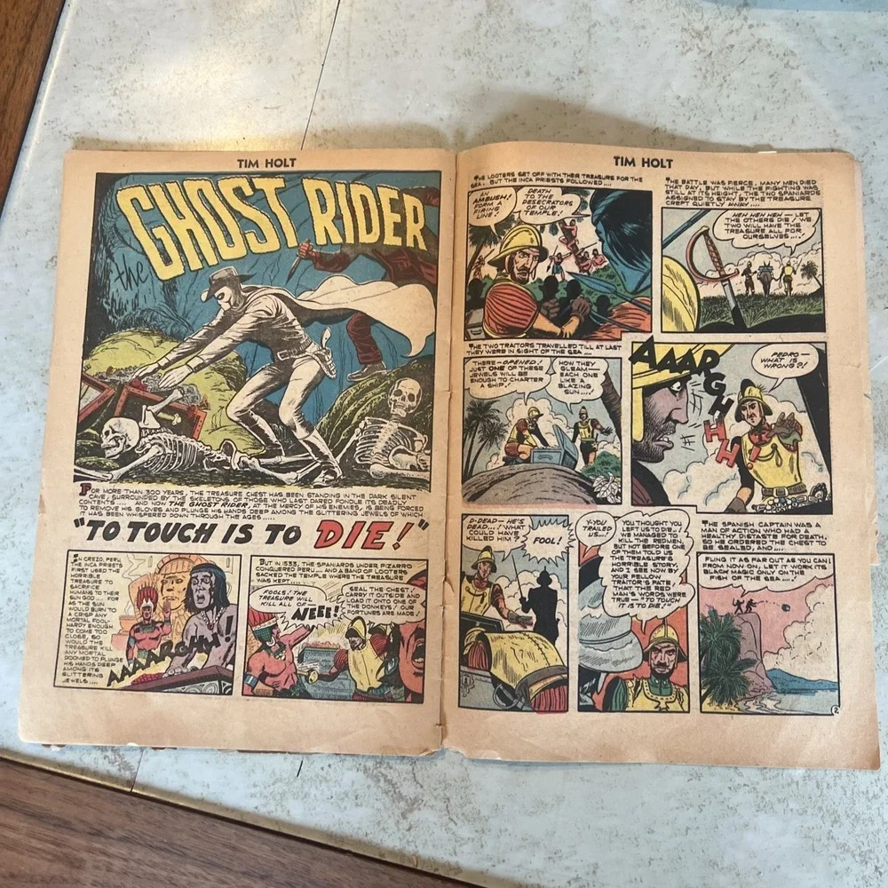 Tim Holt 110-37-The Death Mask Comic Book‎